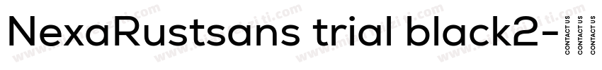 NexaRustsans trial black2字体转换